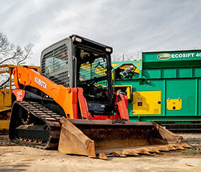 Mini Excavators on Trailer